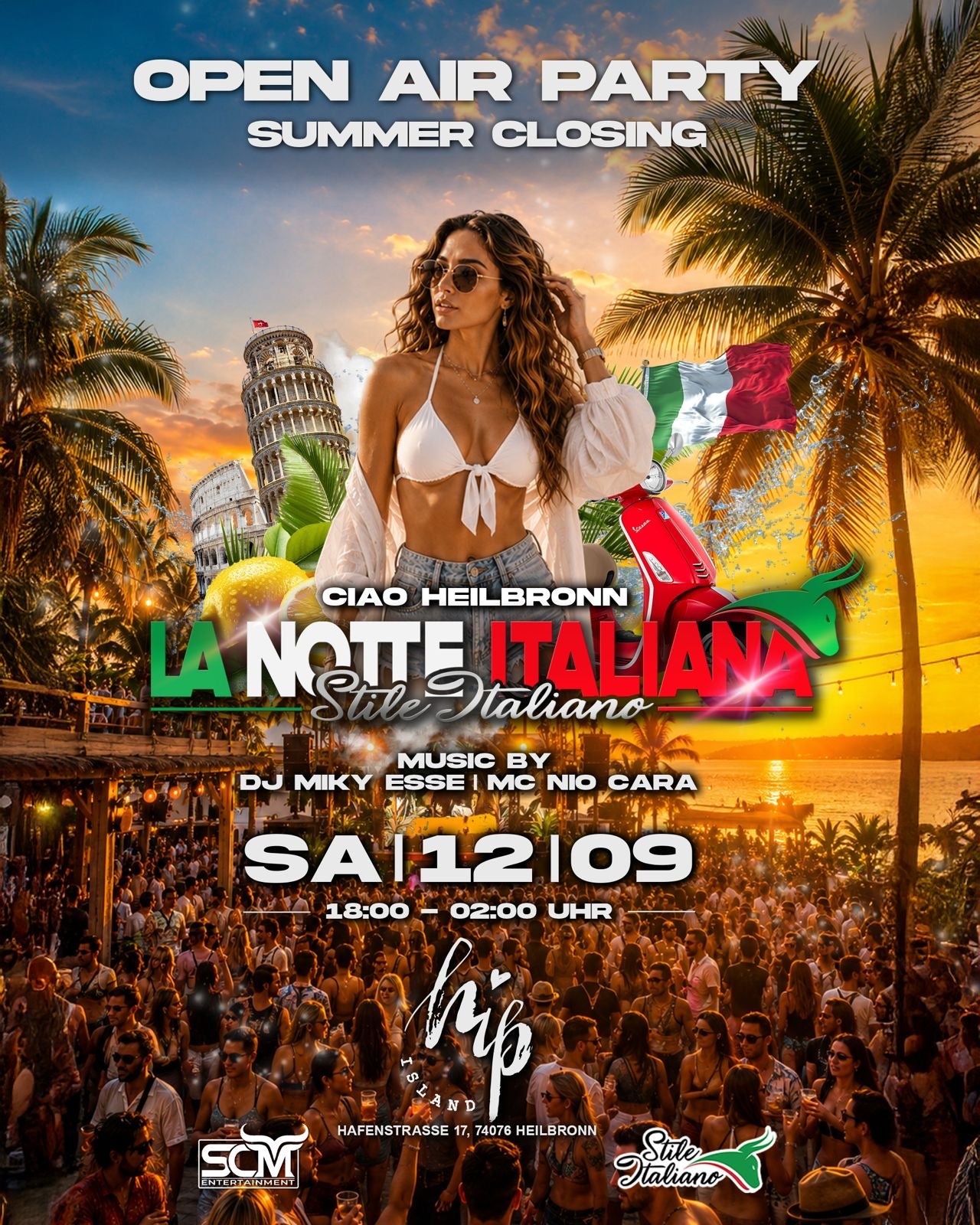 La Notte Italiana Open Air - 12.09 Hip Island in Heilbronn