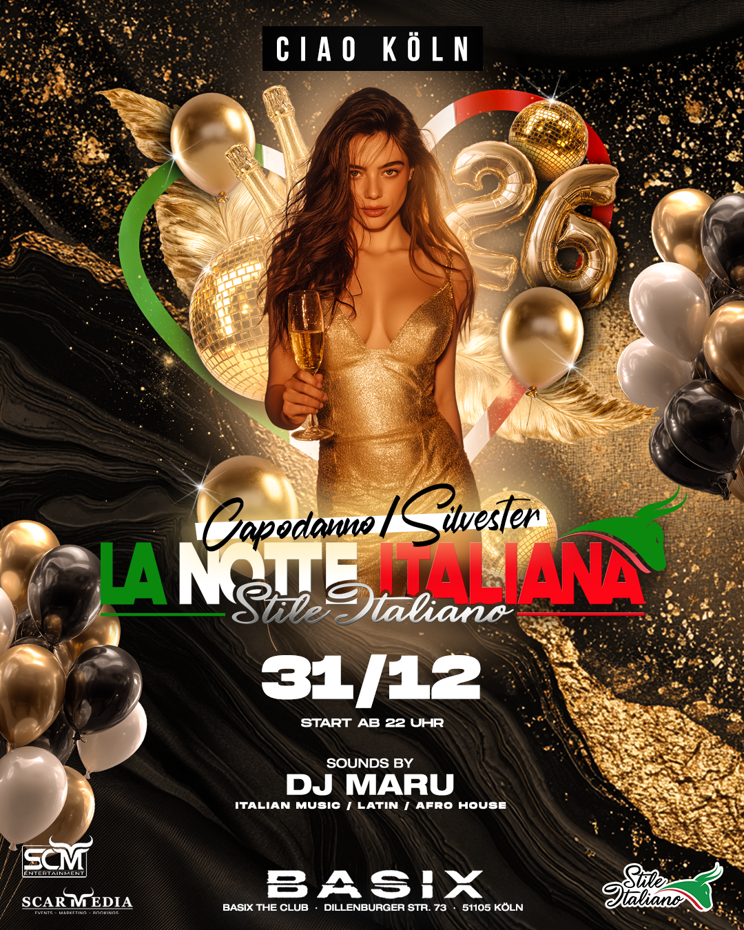 NOTTE ITALIANA • CAPODANNO • 31.12 KÖLN