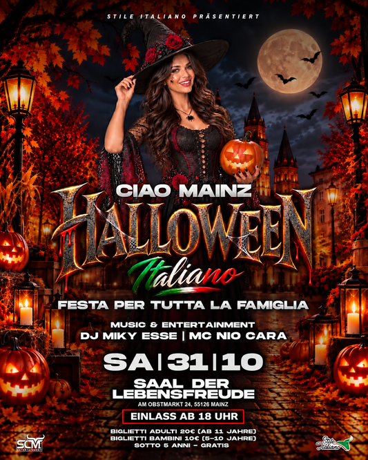 Halloween Italiano - 31.10 MAINZ - Festa per tutta la Famiglia