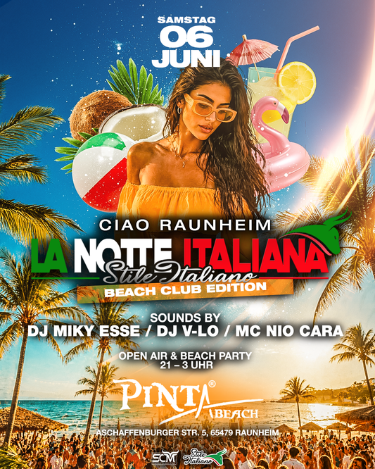 La Notte Italiana - Beach Party 06.06. Raunheim am Pinta Beach