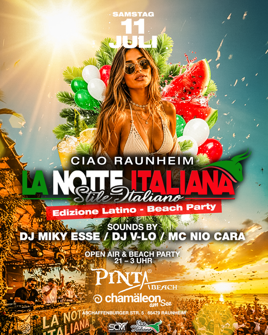 La Notte Italiana Open Air Beach Party - 11.07 Pinta Beach
