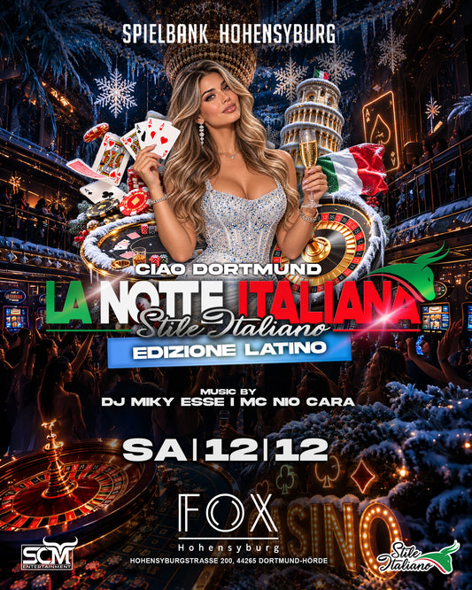 La Notte Italiana - 12.12 DORTMUND Spielbank Hohensyburg