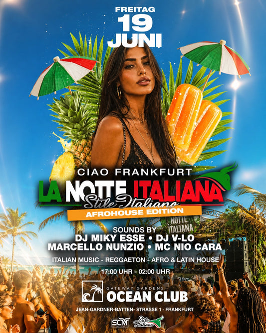 Notte Italiana 19.06 FRANKFURT Open Air w/ Pool Area