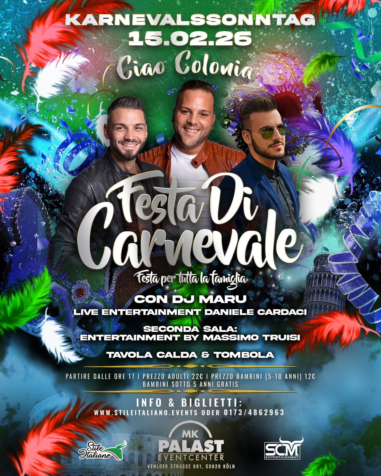 Carnevale Italiano - 15.02. KÖLN - Festa per tutta la Famiglia
