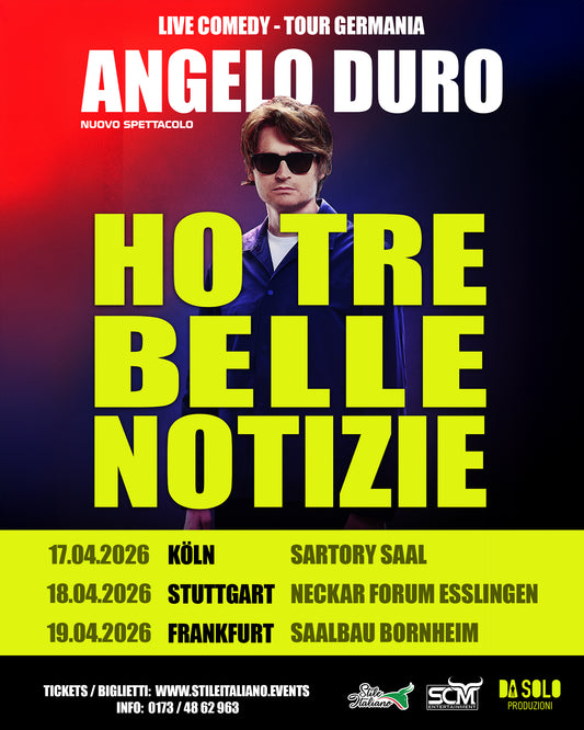 Angelo Duro – Tour Germania