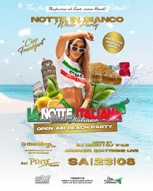 Notte in Bianco Beach Party • 23.8 Frankfurt Pinta Beach