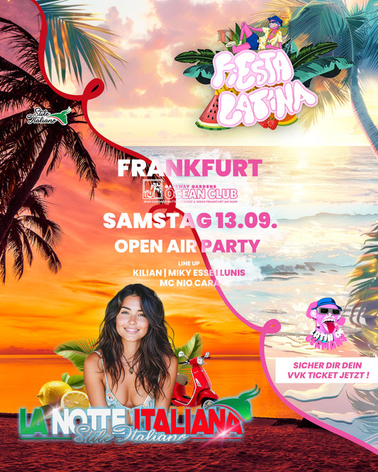 La Notte Italiana x Fiesta Latina • Open Air Summer Closing 2025