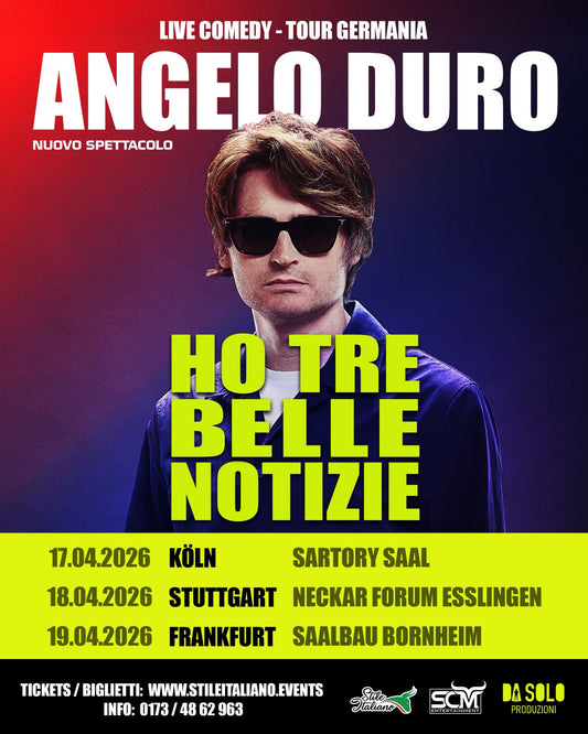 Angelo Duro – Tour Germania