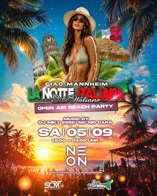 La Notte Italiana Open Air - 05.09 MANNHEIM Neon Beach