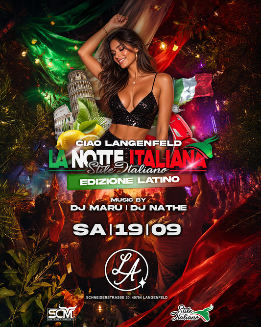 La Notte Italiana - 19.09 LANGENFELD - Edizione Latino