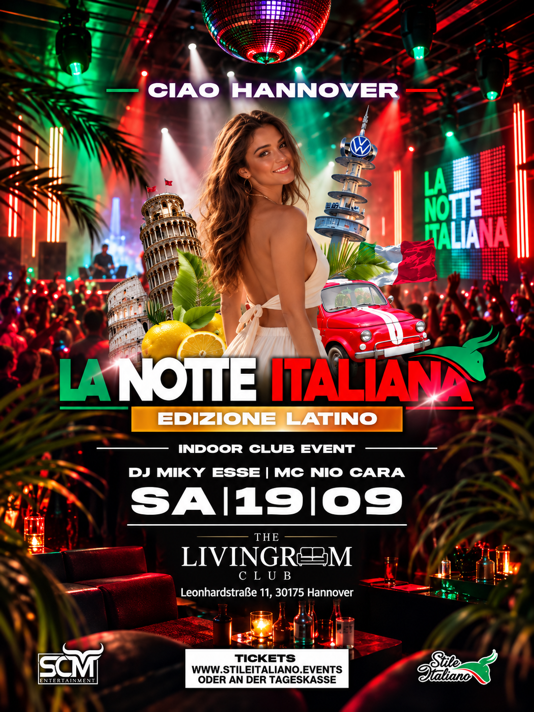 La Notte Italiana • 19.9 HANNOVER • Livingroom Club